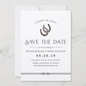 Gelukkig in de liefde | Rustic Kraft Save The Date (Voorkant)