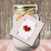 Gelukkig in liefde koppels douche dank je bedankjes labels