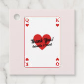 Gelukkig in liefde koppels douche dank je bedankjes labels (Voorkant)