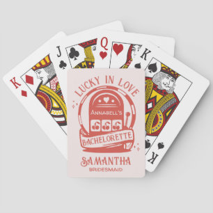 Gelukkig in Love Casino Handgetekende Vegas Bachel Pokerkaarten