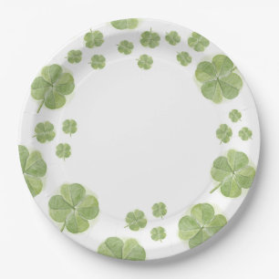 Gelukkig in Love Shamrock St. Patrick's Bruiloft F Papieren Bordje