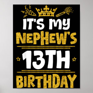 Gelukkig is het de 13e verjaardag van mijn neef 20 poster