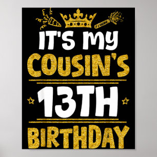 Gelukkig is het de 13e verjaardag van mijn neef 20 poster