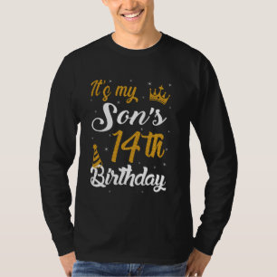 Gelukkig is het de 14e verjaardag van mijn zoon 20 t-shirt