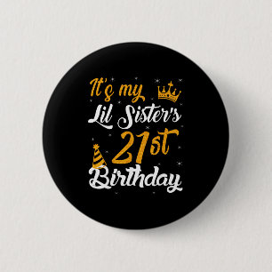Gelukkig is het de 21e verjaardag van mijn kleine ronde button 5,7 cm