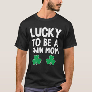 Gelukkig is het een tweelingmam smakelijk dag. t-shirt