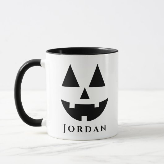 Gelukkig Jack-O-Lantern gezicht aangepaste Hallowe Mok (Links)
