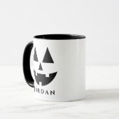 Gelukkig Jack-O-Lantern gezicht aangepaste Hallowe Mok (Voorkant links)