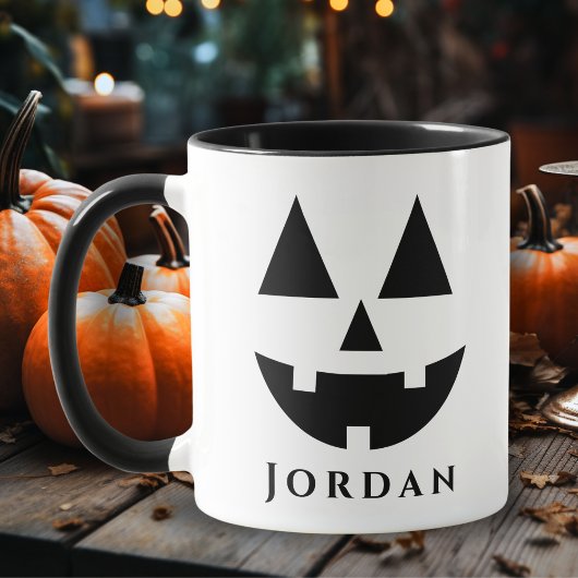 Gelukkig Jack-O-Lantern gezicht aangepaste Hallowe Mok