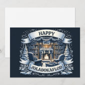 Gelukkig Jolabokaflod Feestdagenkaart (Voorkant / Achterkant)
