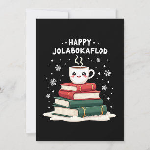 Gelukkig Jolabokaflod Gezinsviering Geschenk Feestdagenkaart