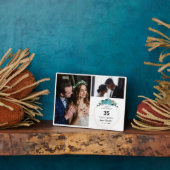 Gelukkig Jubileum 35 jaar samen | 2 foto's Fotoplaat (Zijkant)