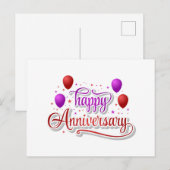 Gelukkig jubileum  briefkaart (Voorkant / Achterkant)