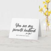 Gelukkig Jubileum cadeau voor vrouw van man Kaart (Gele Bloem)