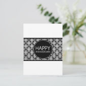 Gelukkig Jubileum (cinderStripe) Briefkaart (Staand voorkant)