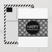 Gelukkig Jubileum (cinderStripe) Briefkaart (Voorkant / Achterkant)