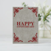 gelukkig jubileum kaart (Staand voorkant)