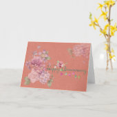 Gelukkig Jubileum Kaart (Gele Bloem)