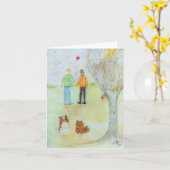 Gelukkig Jubileum Kaart (Gele Bloem)