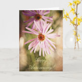 Gelukkig Jubileum! Kaart (Gele Bloem)