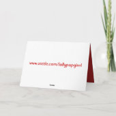 Gelukkig jubileum mijn liefste romantische rode ha kaart (Achterkant)