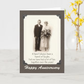 Gelukkig Jubileum,  paar, Humor, Grappig Kaart (Gele Bloem)