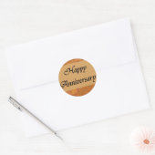 Gelukkig Jubileum Ronde Sticker (Envelop)