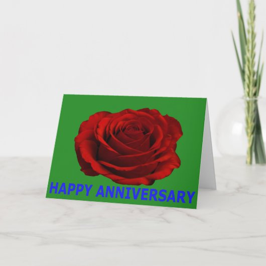 GELUKKIG JUBILEUM ROOS KAART (Voorkant)