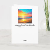 Gelukkig jubileum schatje | Kunst aan zee Kaart (Achterkant)