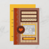 gelukkig jubileum (scrapbook) kaart (Voorkant / Achterkant)