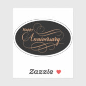 Gelukkig Jubileum Sticker (Vel)