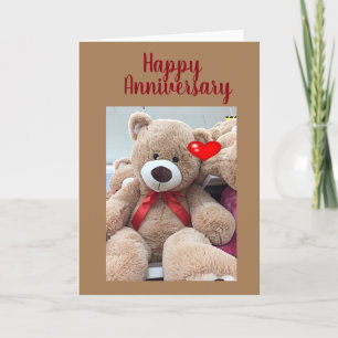 GELUKKIG JUBILEUM VOOR MIJN ***FAVORIETE TEDDYBEAR KAART