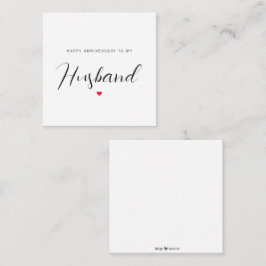 Gelukkig Jubileum voor mijn man Informatiekaartje