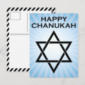 gelukkig kangoeroe : ster van david light burst briefkaart (Voorkant / Achterkant)