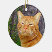 Gelukkig Kat Kat! Keramisch Ornament (Links)