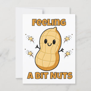 Gelukkig Kawaii Pinda Cartoon – Voelt Me Een Beetj Briefkaart