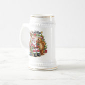 Gelukkig kerstfeest bierpul (Voorkant links)