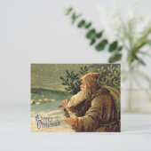 Gelukkig kerstfeest briefkaart (Staand voorkant)