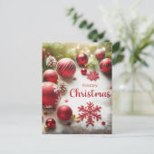 Gelukkig kerstfeest briefkaart (Staand voorkant)