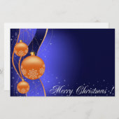 Gelukkig kerstfeest briefpapier (Voorkant / Achterkant)