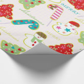 Gelukkig kerstfeest cadeaupapier (Hoek)