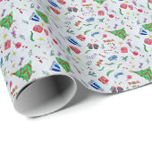 Gelukkig kerstfeest cadeaupapier (Rol Hoek)