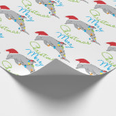 Gelukkig kerstfeest cadeaupapier (Hoek)