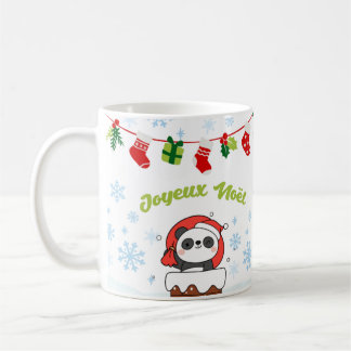 Gelukkig Kerstfeest en Goede Jaar Pandas Koffiemok