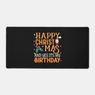 Gelukkig kerstfeest en ja, het is mijn verjaardag bureaumat