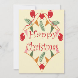 Gelukkig kerstfeest feestdagenkaart