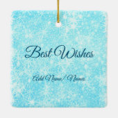 Gelukkig kerstfeest Grote grootmoeder keramische s Keramisch Ornament (Achterkant)