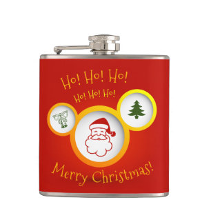 Gelukkig kerstfeest heupfles