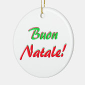 Gelukkig kerstfeest keramisch ornament (Links)