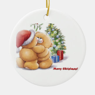 Gelukkig kerstfeest! keramisch ornament